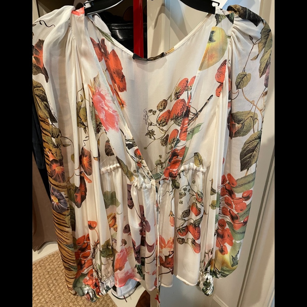 Roberto cavalli silk top